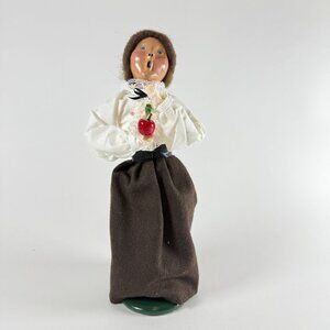 Byers Choice 1993 Lady Teacher Caroler Apple Bell Retired Vintage Holiday Decor